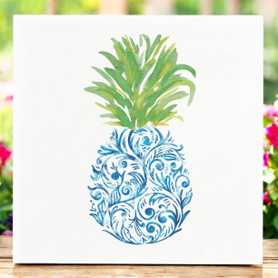 Servilleta De Papel Pineapple Chinoiserie Acuarela Fiesta Elegante