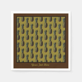 Servilleta De Papel Pineapple Paper Napkins - Personalización opcional