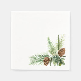 Servilleta De Papel Pinecone 4.75x4.75 Cóctel