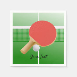 Servilleta De Papel Ping Pong Table Tennis Design Paper Napkins