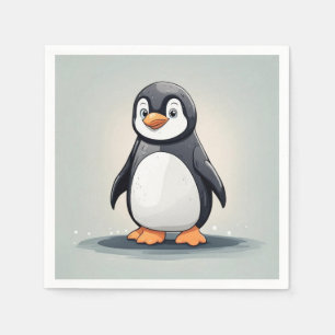 Servilleta De Papel Pingüino adorable