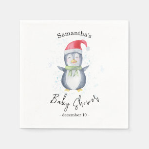Servilleta De Papel Pingüino Ártico - baby shower
