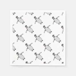Servilleta De Papel Pingüino de dibujos animados