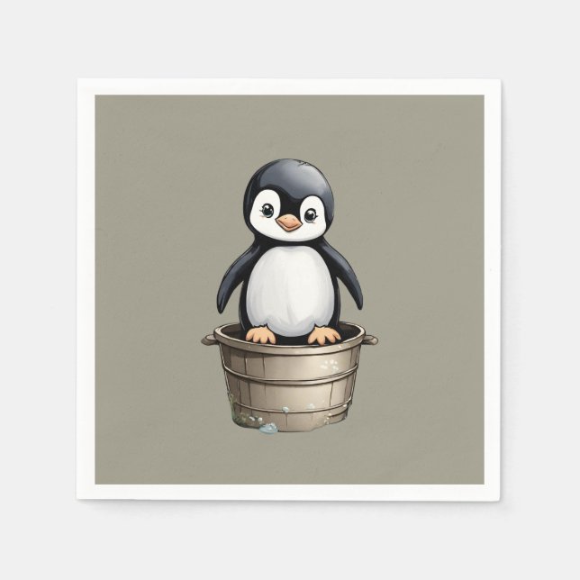 Servilleta De Papel Pingüino de Peppy (Anverso)
