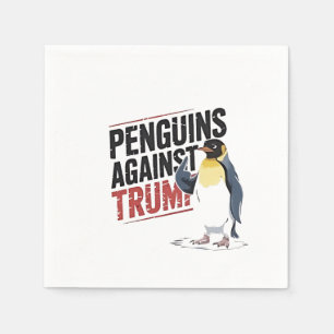 Servilleta De Papel Pingüinos contra Trump contra Estados Unidos