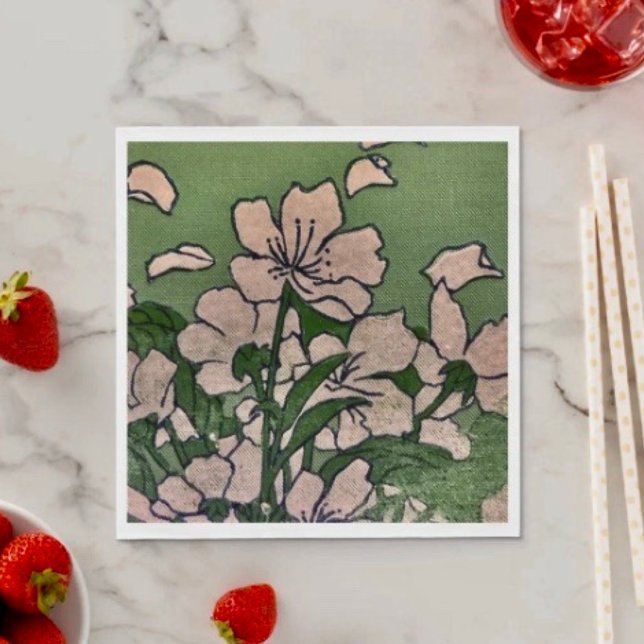 Servilleta de papel Pink Blossom Cascade (Napkins - coined or standard napkin sold in quantities of 50. 
)