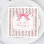 Servilleta De Papel Pink Bow Love Shack Fiancé Bridal Shower Favor<br><div class="desc">Pink Bow Love Shack Fiancé Bridal Shower Napkins</div>