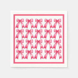 Servilleta De Papel Pink Bow Napkins