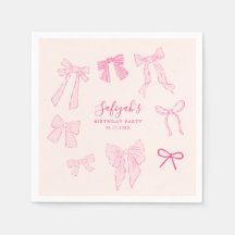 Pink Bows Whimsical Birday Party