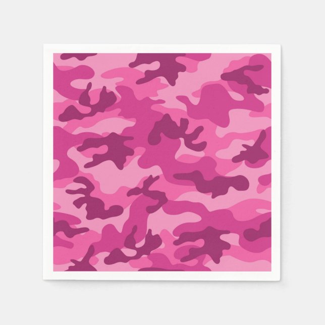 Servilleta De Papel Pink Camo Adventure Grit Competitive Sí Puedo (Anverso)