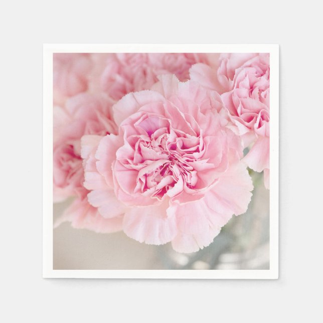 Servilleta De Papel Pink Carnations (Anverso)