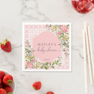 Servilleta de papel Pink Chinoiserie Trianon para