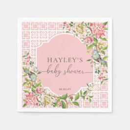 Servilleta de papel Pink Chinoiserie Trianon para