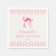 Pink Coquette Bow Baby Shower