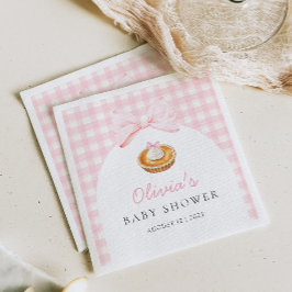 Servilleta De Papel Pink Cutie Pie Baby Shower