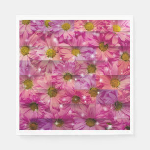 Servilleta De Papel Pink Daisy Weave