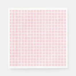 Servilleta De Papel Pink Gingham Fiesta Napkins