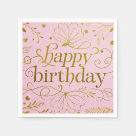 Servilleta De Papel Pink Gold, lujoso y elegante extravagante