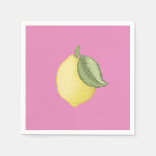 Servilleta De Papel Pink Lemonade Lemon Napkins Party