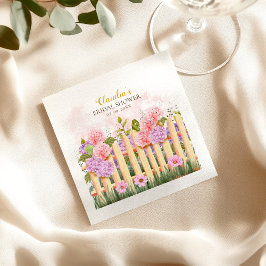 Servilleta De Papel Pink Lilac Hydrangea Fresh Market Bridal Shower 