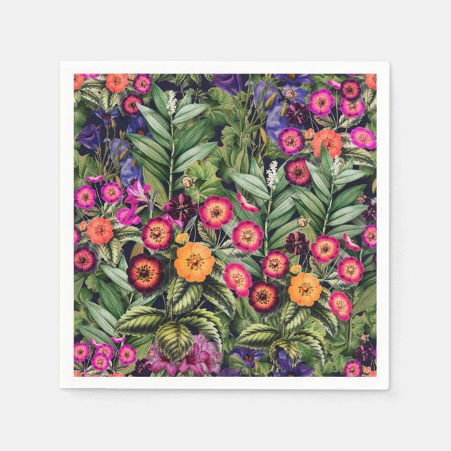 Servilleta De Papel Pink Meadow Floral (Anverso)