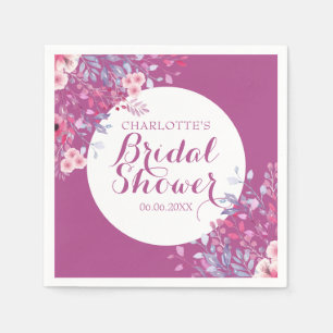 Servilleta De Papel Pink Meadow Floral Brillante