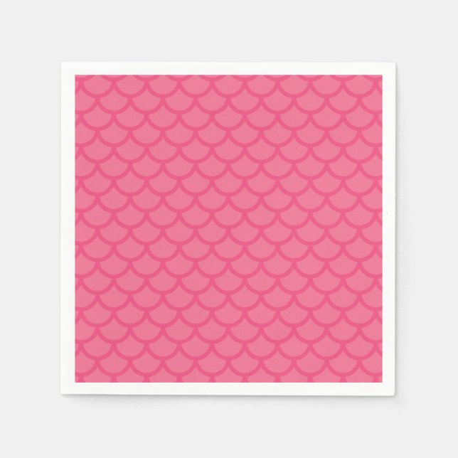 Servilleta De Papel Pink Mermaid Scales (Anverso)