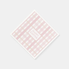 Servilleta De Papel Pink Mix Plaid