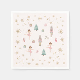 Servilleta De Papel Pink Nutcracker Ballet Birthday Paper Napkins