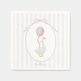 Servilleta De Papel Pink One Silly Goose Napkins