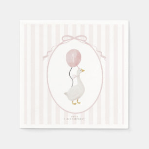 Servilleta De Papel Pink One Silly Goose Napkins