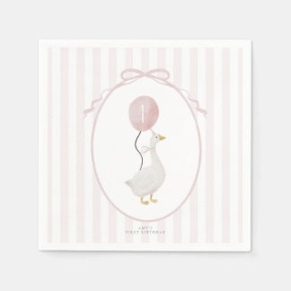 Servilleta De Papel Pink One Silly Goose Napkins