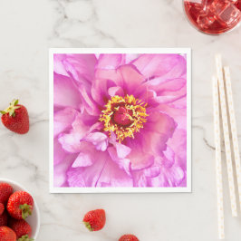 Servilleta De Papel Pink Peony Luncheon Paper Napkin