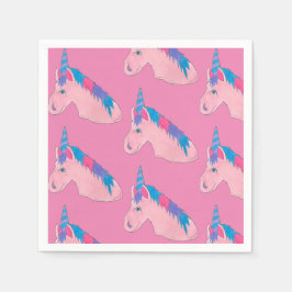 Servilleta De Papel Pink Purple Magse Horse Unicornio