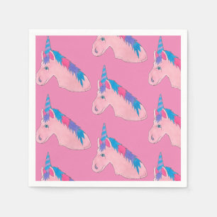 Servilleta De Papel Pink Purple Magse Horse Unicornio