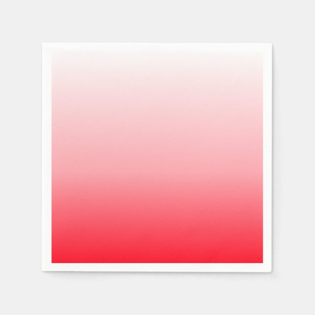 Servilleta De Papel Pink Red Ombre Gradient (Anverso)