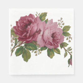 Servilleta de papel Pink Rose Elegance 