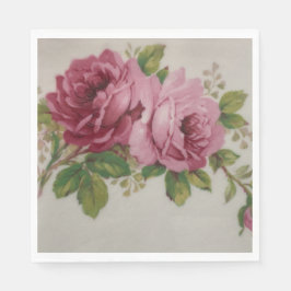 Servilleta De Papel Pink Rose Elegance Paper Napkin 