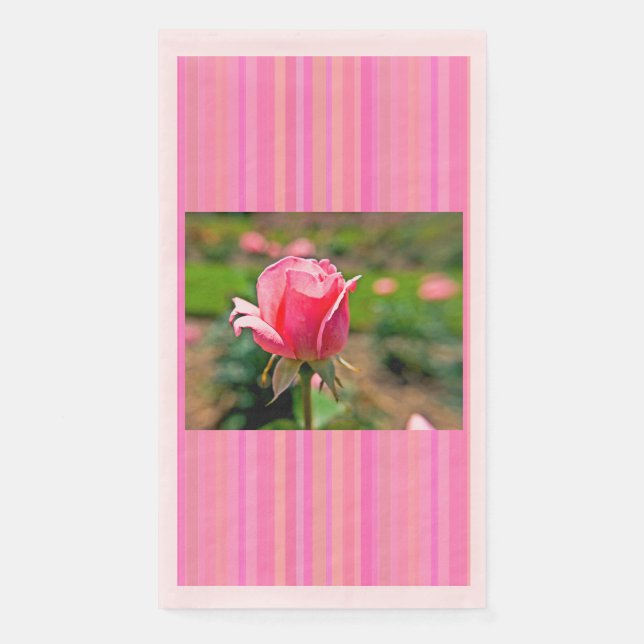 Servilleta De Papel Pink Rose Garden (Anverso)