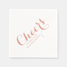 Pink Rubor Future Mr & Mrs Name Simple Boda