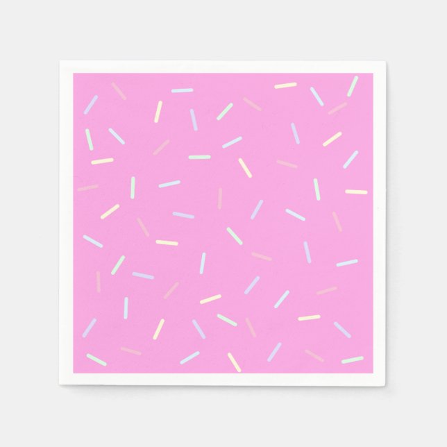 Servilleta De Papel Pink Sprinkles Print Paper Bowl (Anverso)