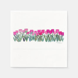 Servilleta De Papel Pink Tulip Napkins