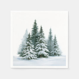 Servilleta De Papel Pinos de Invierno
