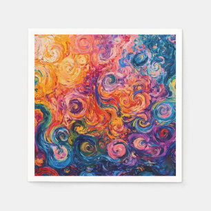 Servilleta De Papel Pintado de aceite de Swichedelic Swirls