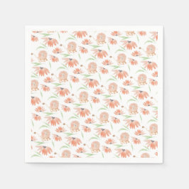 Servilleta De Papel Pintado de mano por color de agua del león del beb