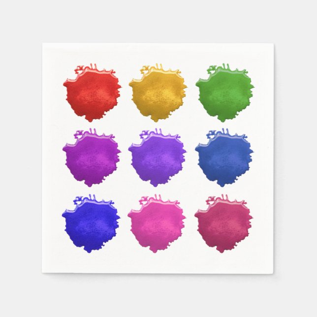 Servilleta De Papel Pintar puntos (Anverso)