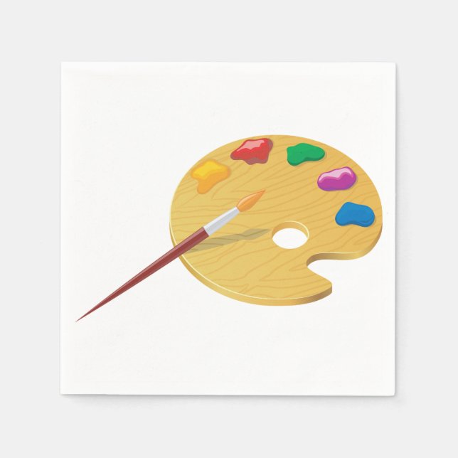 Servilleta De Papel Pintores Papel de la paleta (Anverso)