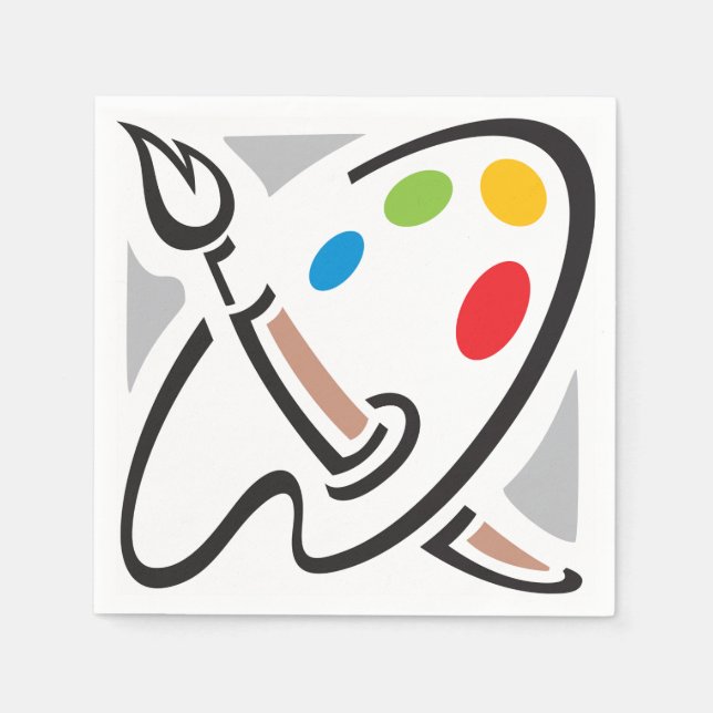 Servilleta De Papel Pintores Papel de la paleta (Anverso)