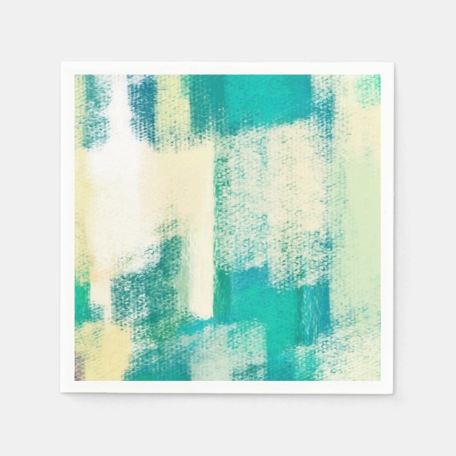 Servilleta De Papel Pintura abstracta | Colores dinámicos (Anverso)