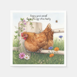 Servilleta De Papel pintura acuarela Pollo Marrón